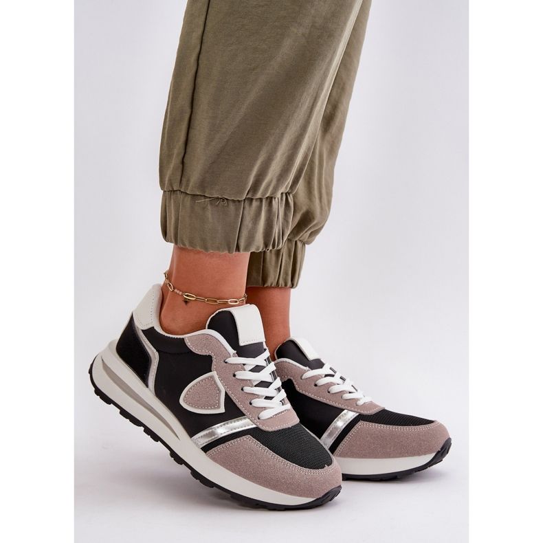 Zapatillas Mujer Con Glitter Negro Velaniela 1