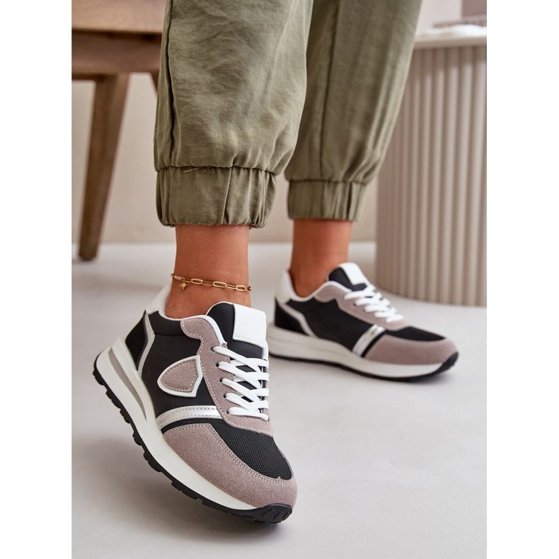 Zapatillas Mujer Con Glitter Negro Velaniela 2