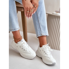 Zapatos Deportivos Zapatillas De Piel Ecológica Blanco Verilisse 8