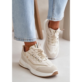 Zapatos Deportivos Zapatillas De Piel Ecológica Beige Verilisse 5