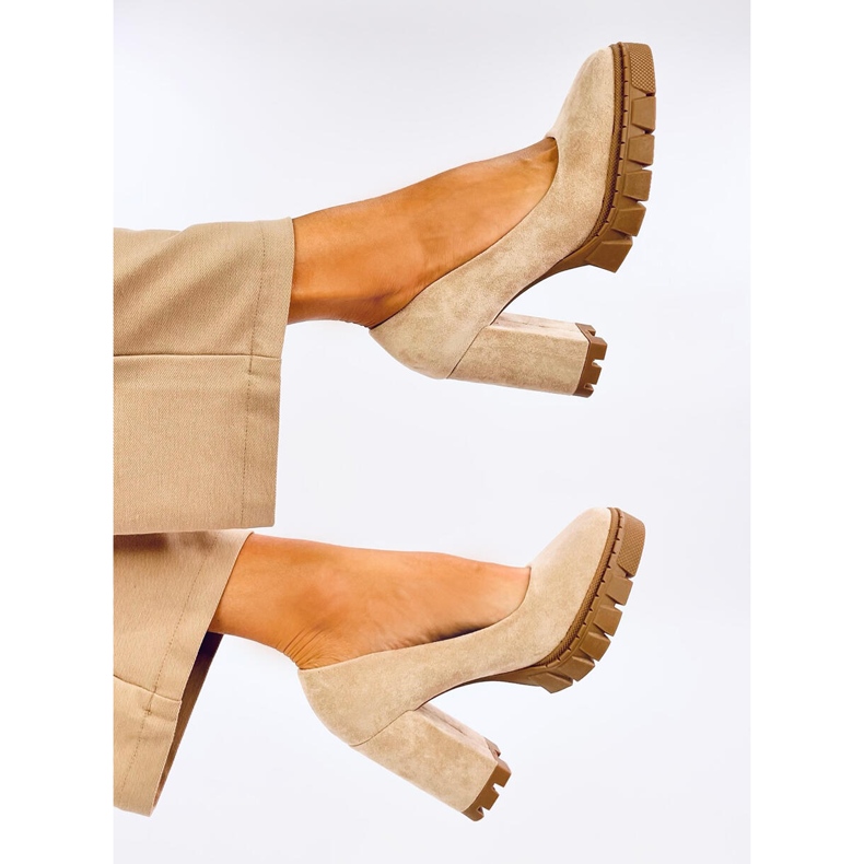 Zapatos de tacón y plataforma Angela Khaki beige 1 Zapatos de tacón y plataforma Angela Khaki beige 1