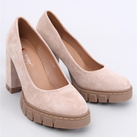 Zapatos de tacón y plataforma Angela Khaki beige 2