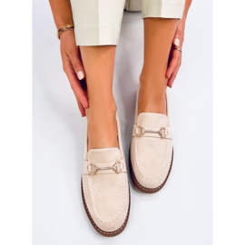 Mocasines mujer States en ante beige 3