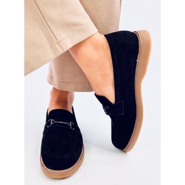 Mocasines mujer en ante States Negro 1