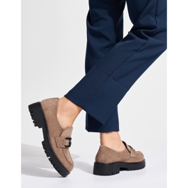Mocasines mujer ante beige 3