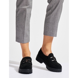Mocasines mujer ante negro 1