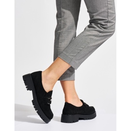 Mocasines mujer ante negro 2