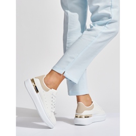 Zapatillas deportivas clásicas blancas. blanco 2