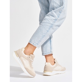 Deportivas mujer beige 2