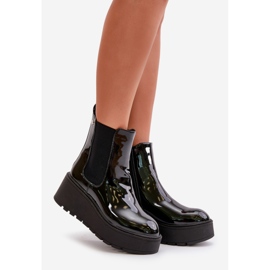 Botas Mujer Charol Con Plataforma Y Cuña Aislante Negro Wloedia 1 Botas Mujer Charol Con Plataforma Y Cuña Aislante Negro Wloedia 1