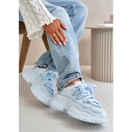 Zapatillas De Mujer Azules Con Suela Maciza Nevela 7