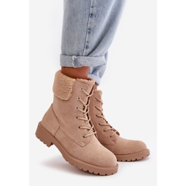 Botas de trabajo aislantes para mujer con cremallera Beige Mivael 1 Botas de trabajo aislantes para mujer con cremallera Beige Mivael 1
