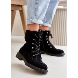 Botas de trabajo aislantes para mujer con cremallera negro Mivael 3