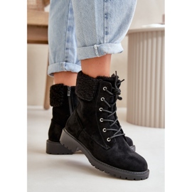 Botas de trabajo aislantes para mujer con cremallera negro Mivael 6
