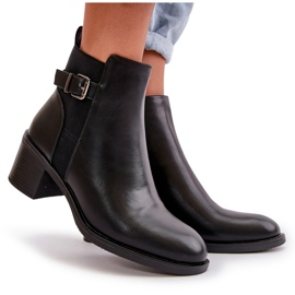 Botas De Mujer Aisladas Con Tacón Alto Y Hebilla Negro Nevillira 8
