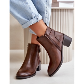 Botas Aislantes De Mujer Con Tacón Alto Y Hebilla, Marrón Nevillira 7