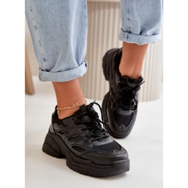Zapatillas Deportivas de Mujer con Suela Gruesa Negras Lerista Sports Shoes negro 3
