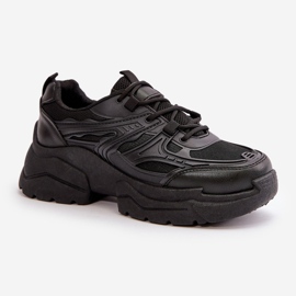 Zapatillas Deportivas de Mujer con Suela Gruesa Negras Lerista Sports Shoes negro 4