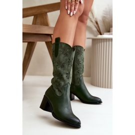 Jezzi Botas Media Pierna Caladas de Mujer Confeccionadas en Ante Ecológico Verde Nevilos 2 Jezzi Botas Media Pierna Caladas de Mujer Confeccionadas en Ante Ecológico Verde Nevilos 2