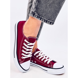 Zapatillas clásicas de mujer Basic Wine rojo 4