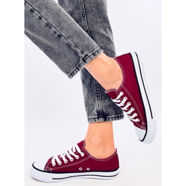 Zapatillas clásicas de mujer Basic Wine rojo 2