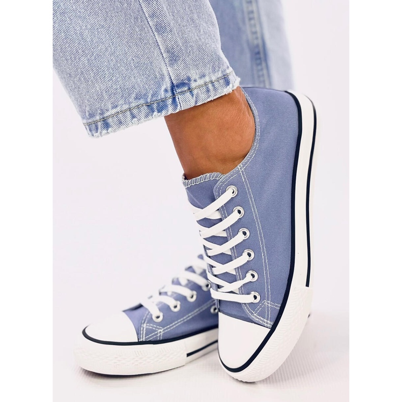 Zapatillas clásicas de mujer Jeans básicos azul 1
