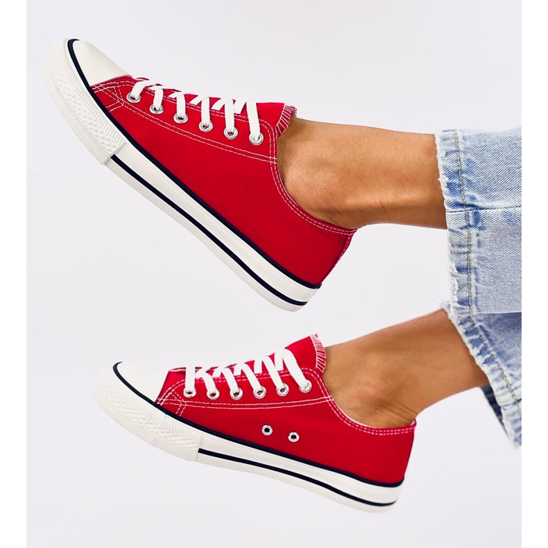 Zapatillas clásicas de mujer Basic Rojo 1
