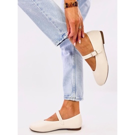 Bailarinas Rotaro Caqui con correa beige 2