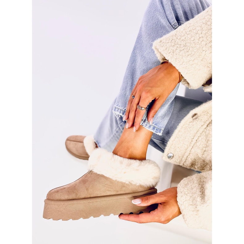 Botas de nieve cortas con pelo Yogi Khaki beige 1 Botas de nieve cortas con pelo Yogi Khaki beige 1