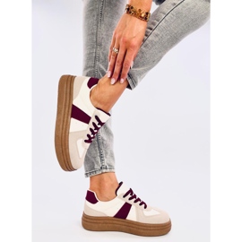 Zapatillas Melba Vino mujer beige 5