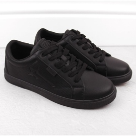 Calzado deportivo para hombre fabricado en piel ecológica, negro Big Star OO174021 2