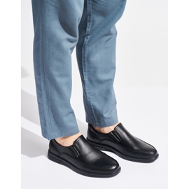 Zapatos sin cordones negros para hombre. 2