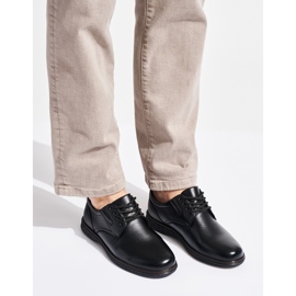 Zapatos negros con cordones para hombre. 2