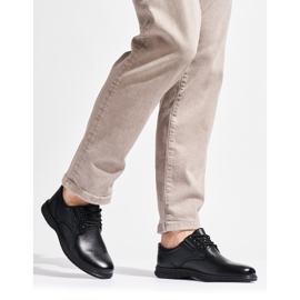 Zapatos negros con cordones para hombre. 3
