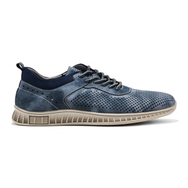 Zapatos calados hombre azul marino 1