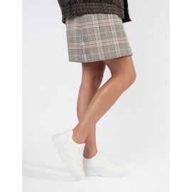Deportivas plataforma mujer blancas blanco 2