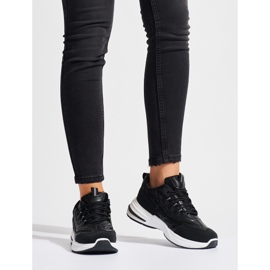 Deportivas de mujer negras con suela gruesa. negro 1