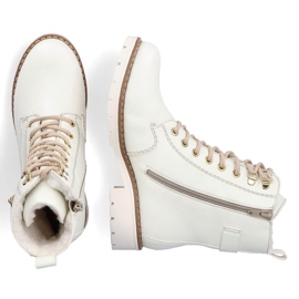Botas de trabajo blancas impermeables de mujer Rieker Y9126-80 blanco 15