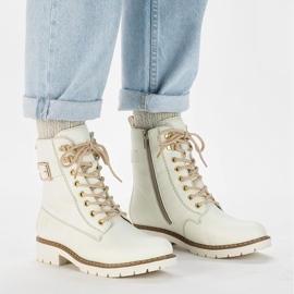 Botas de trabajo blancas impermeables de mujer Rieker Y9126-80 blanco 16