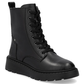 Botas de mujer de piel con aislamiento Rieker negro 70401-00 7