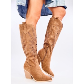 Botas cowboy caladas Taylor Camel marrón 5