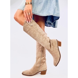 Botas cowboy Torez ante caqui marrón 1 Botas cowboy Torez ante caqui marrón 1