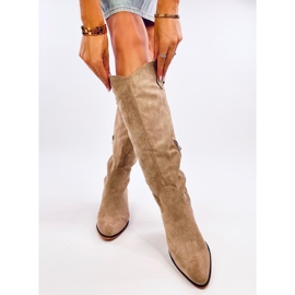 Botas cowboy Torez ante caqui marrón 5