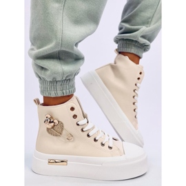 Arenas Deportivas altas beige con imperdible 1