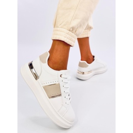 Zapatillas Holms con plataforma blanco 1