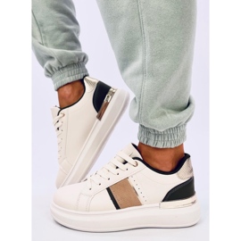 Zapatillas Holms con plataforma beige 1
