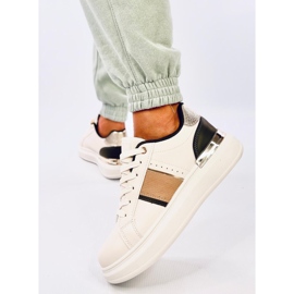 Zapatillas Holms con plataforma beige 2