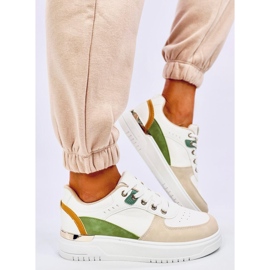 Zapatillas de mujer Asker Albaricoque blanco 2