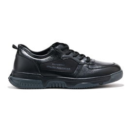 Zapatillas deportivas negras para hombre. negro 1 Zapatillas deportivas negras para hombre. negro 1