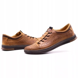 Polbut Zapatos hombre piel K22P camel marrón 5